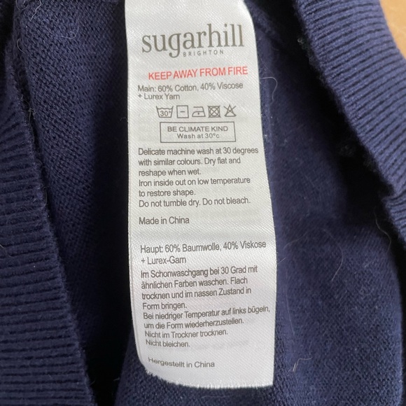 Sugarhill Astrid jumper in Navy size 16 - Picture 5 of 12